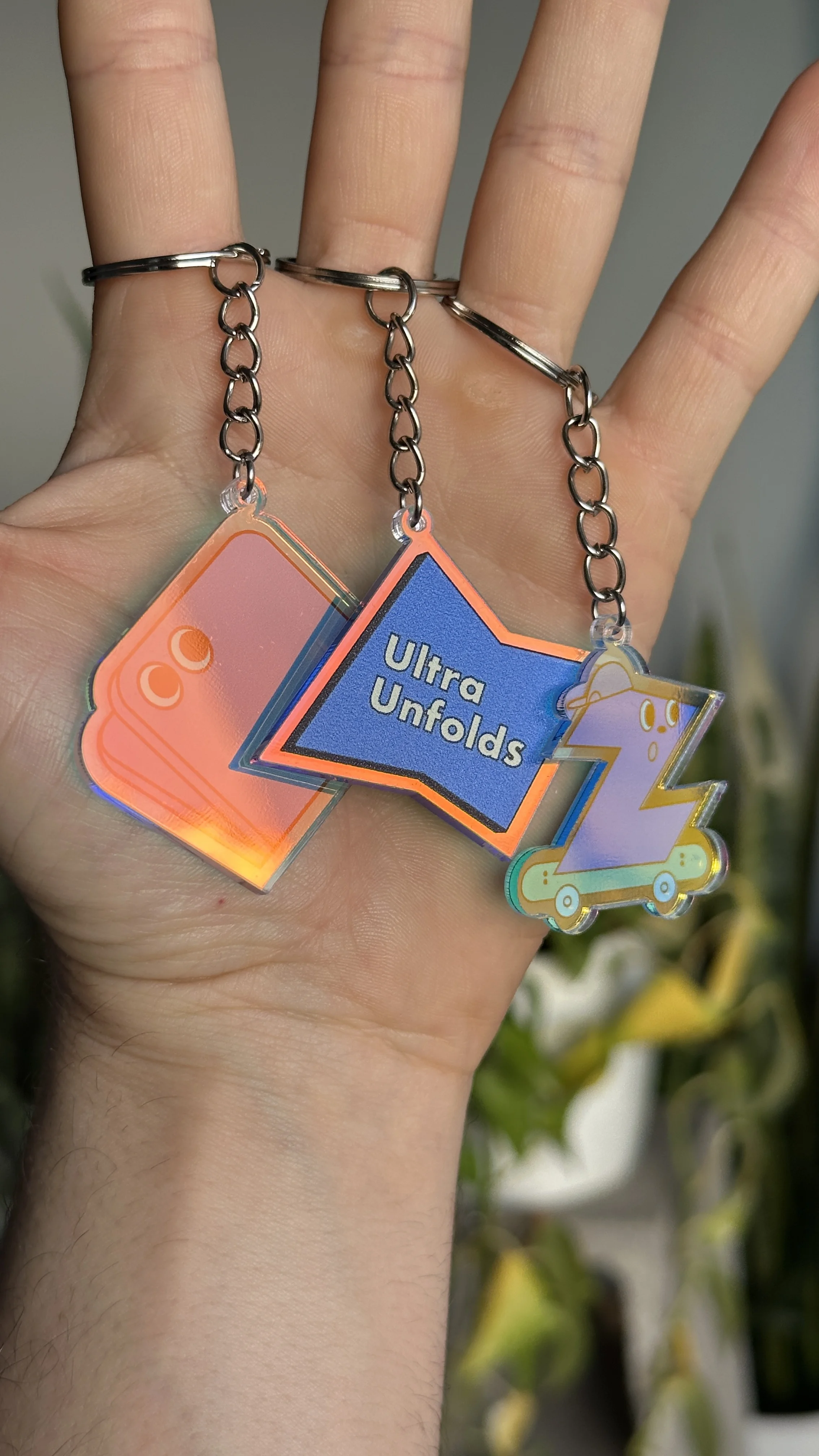 Llaveros acrílicos holográficos Samsung Ultra Unfolds