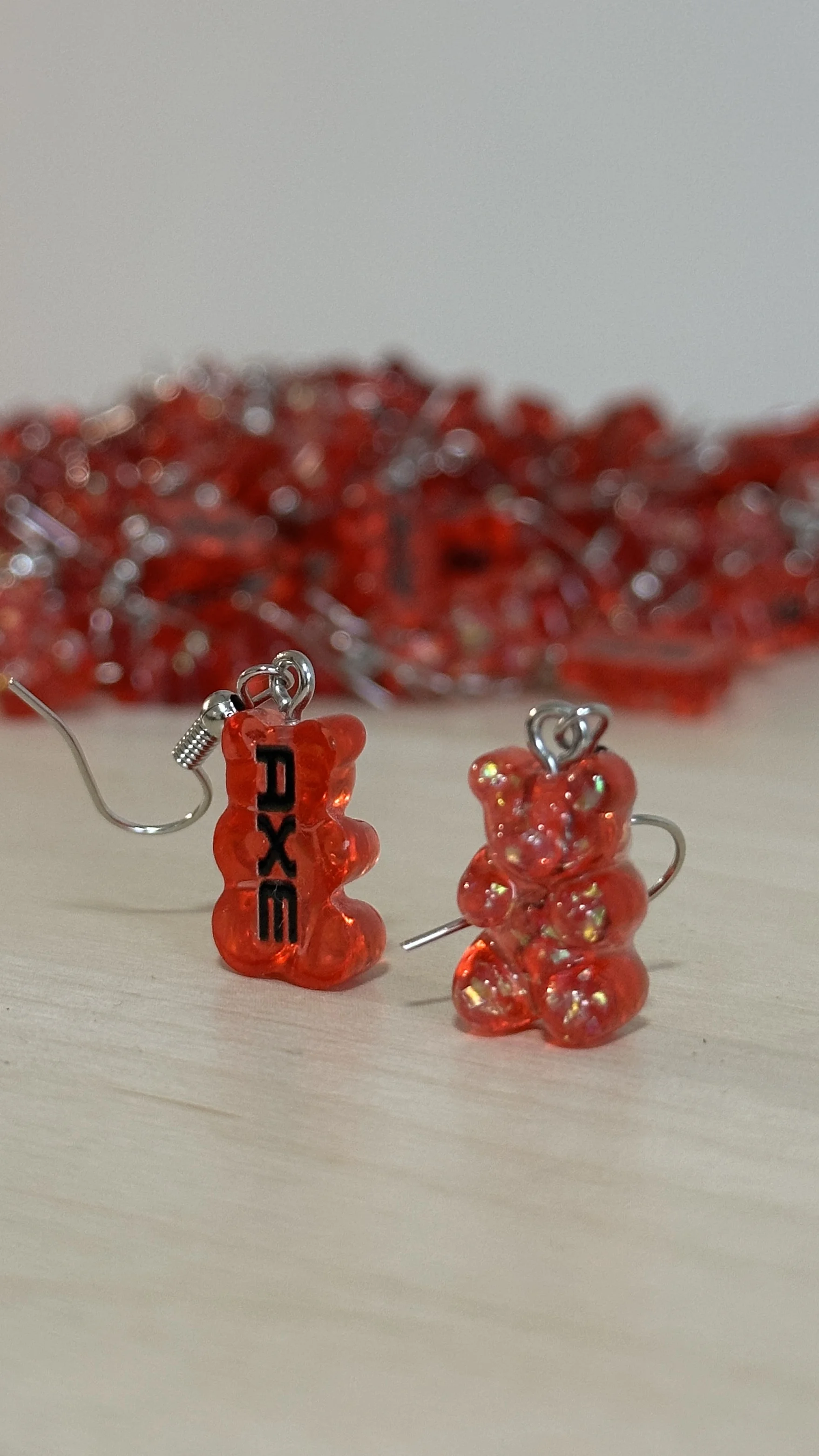 Aros personalizados AXE en forma de osito